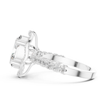 Gold Ring DDLR-410, White Gold, view 3