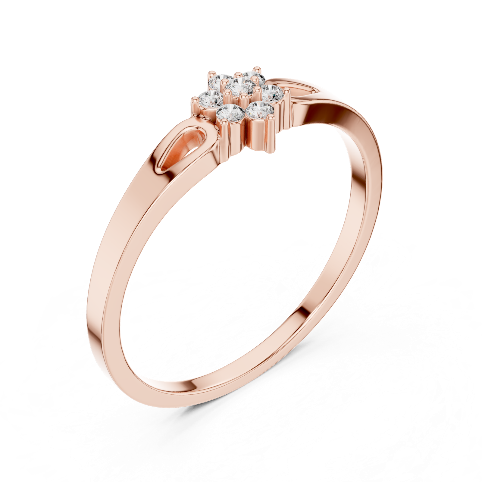 Gold Ring 1 (180), Rose Gold, view 2