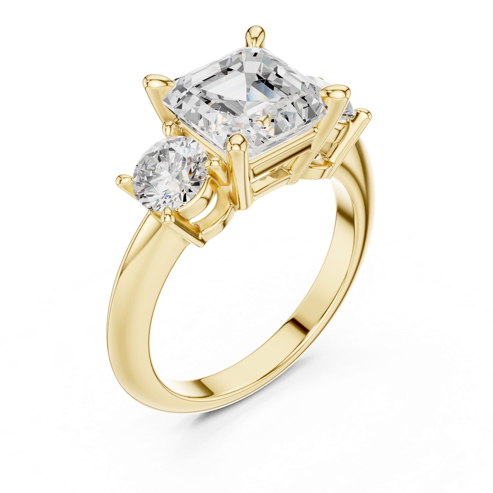 Gold Ring DDLR-899, Yellow Gold, view 2