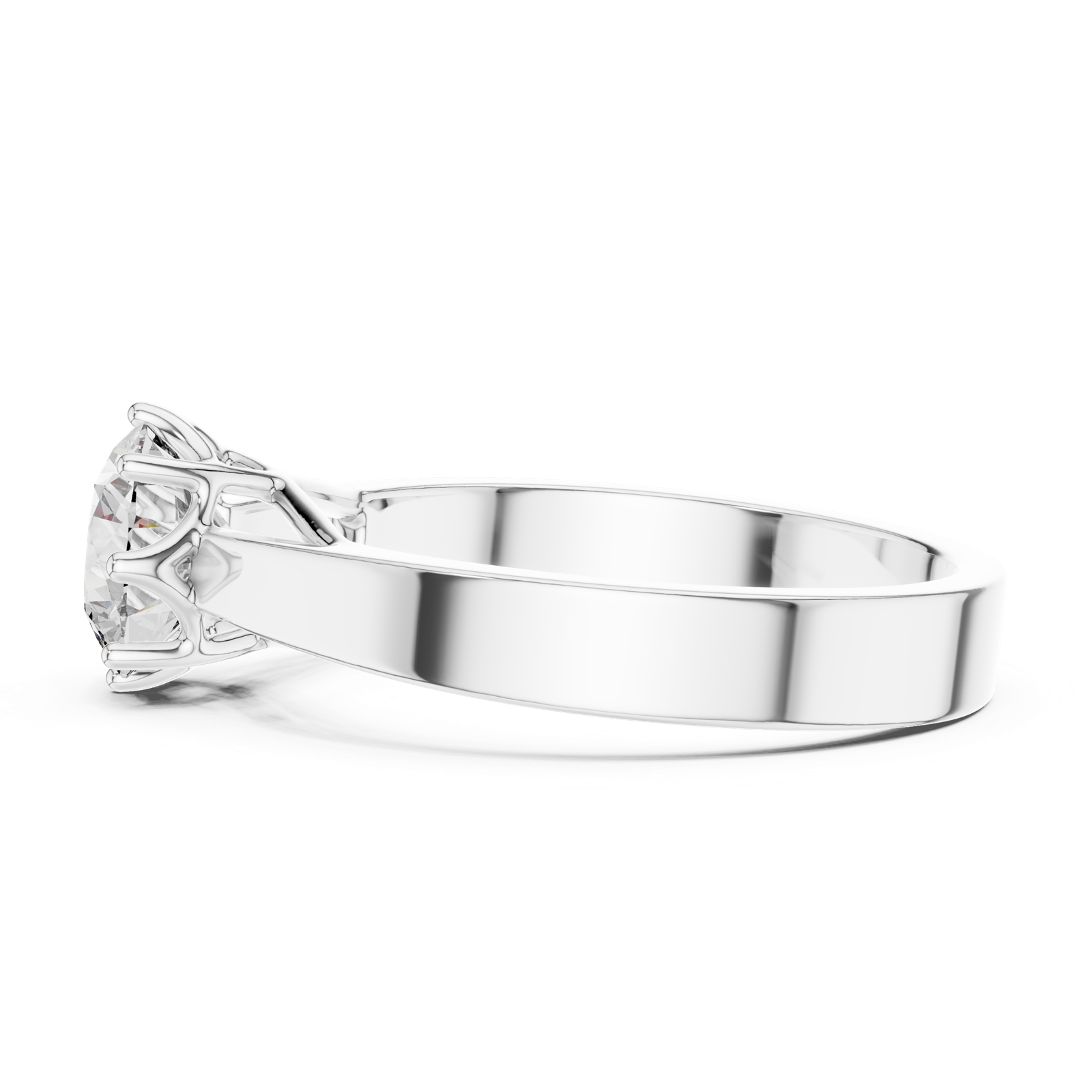 Gold Ring LR-0001, White Gold, view 3