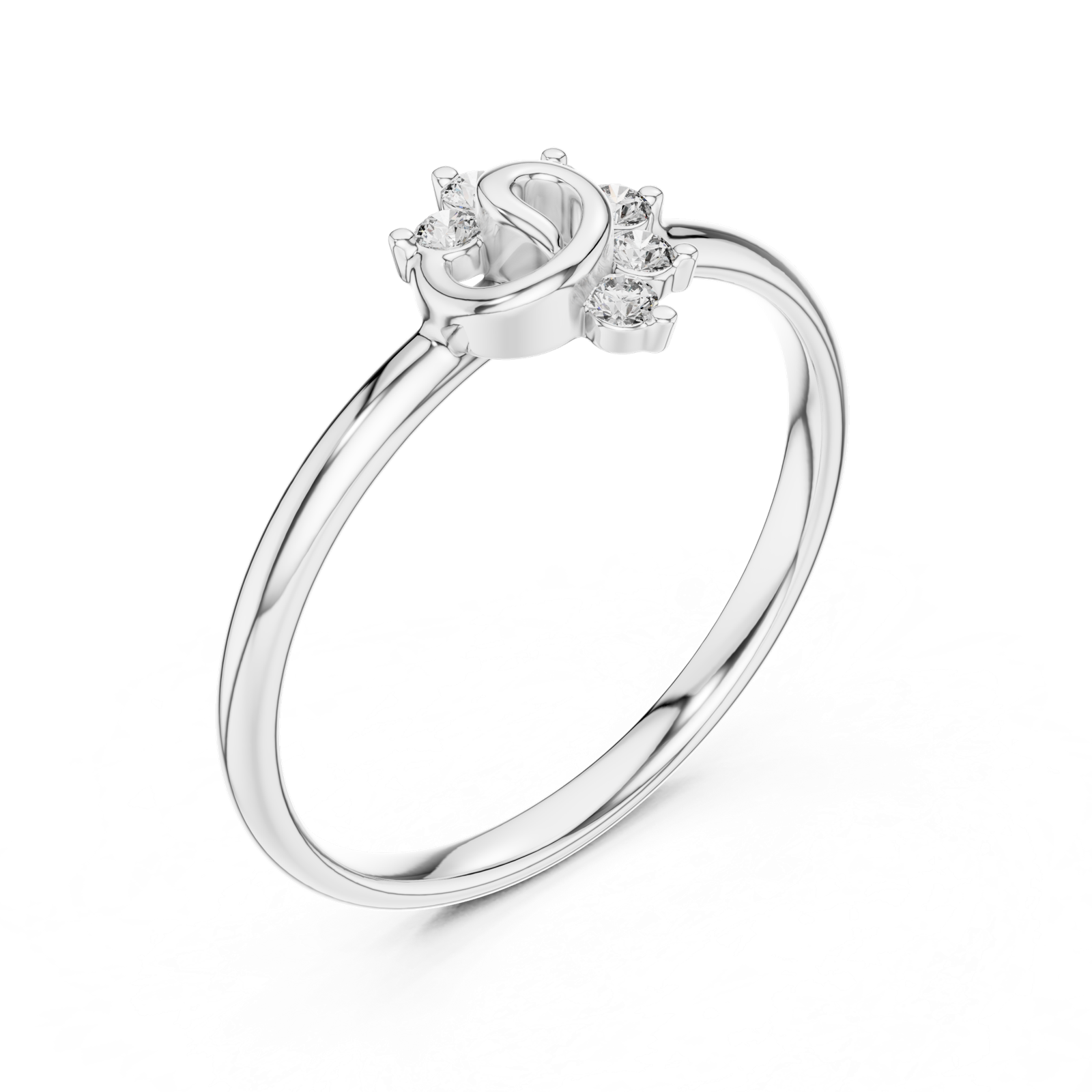 Gold Ring 1 (363), White Gold, view 2