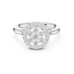 Gold Ring DDLR-578, White Gold, view 4