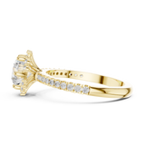 Gold Ring DDLR-324, Yellow Gold, view 3