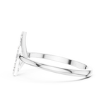 Gold Ring HLR-230, White Gold, view 3