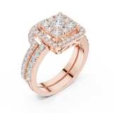 Gold Ring DDLR-583, Rose Gold, view 2