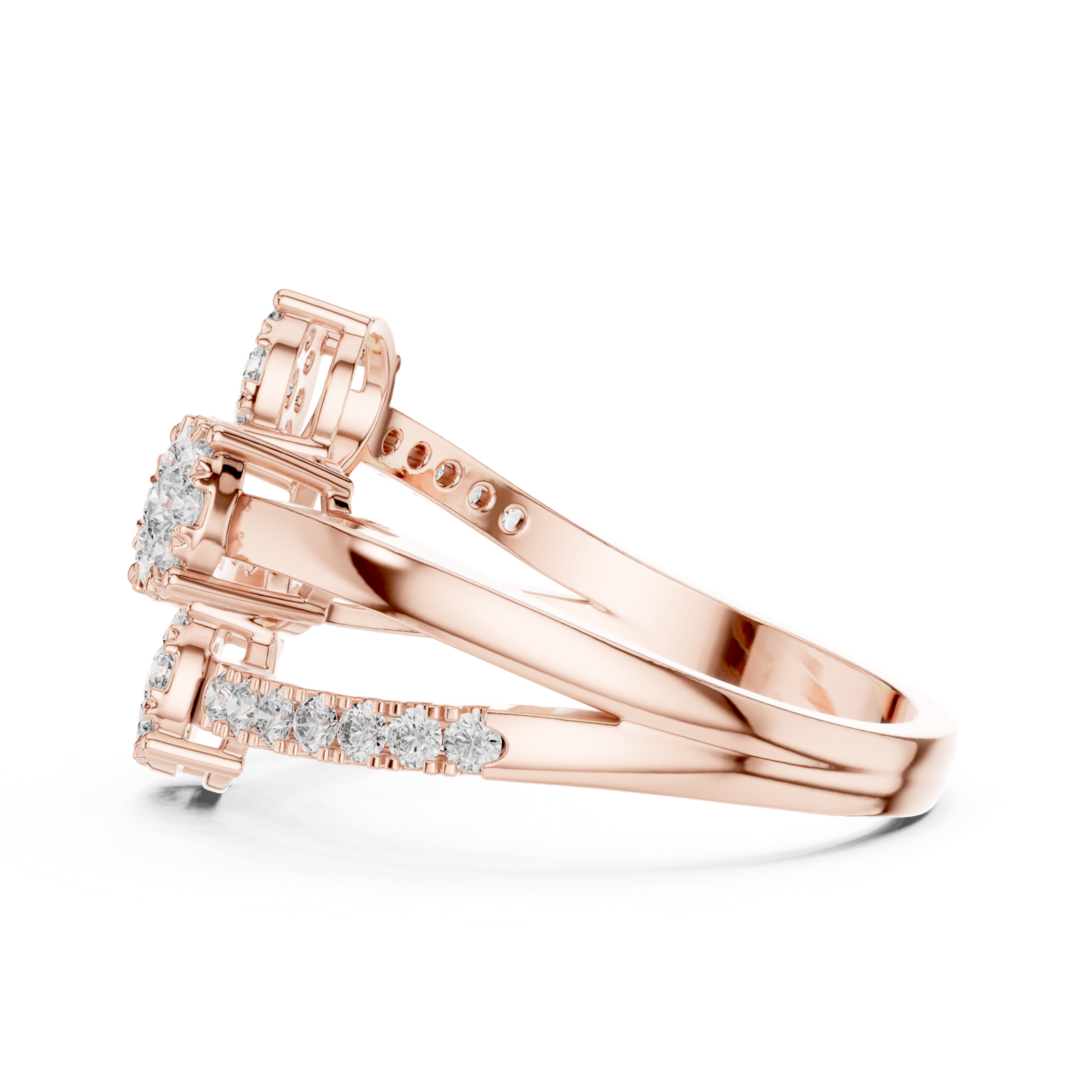 Gold Ring 19-120017L, Rose Gold, view 3