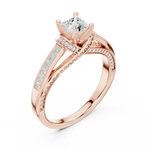 Gold Ring LR-0282, Rose Gold, view 2