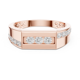 Gold Ring DDLR-389, Rose Gold, view 4