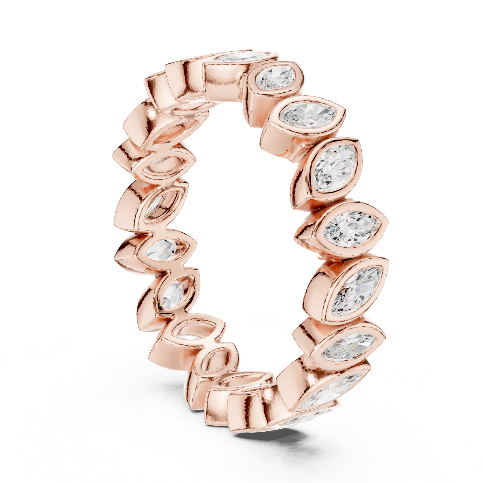 Gold Ring DDLR-311, Rose Gold, view 1