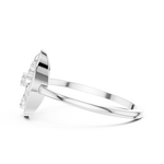 Gold Ring DR-6248, White Gold, view 3