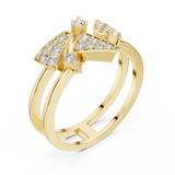 Gold Ring LR-01 (73), Yellow Gold, view 2
