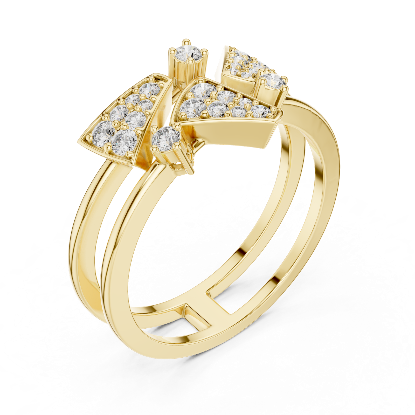 Gold Ring LR-01 (73), Yellow Gold, view 2