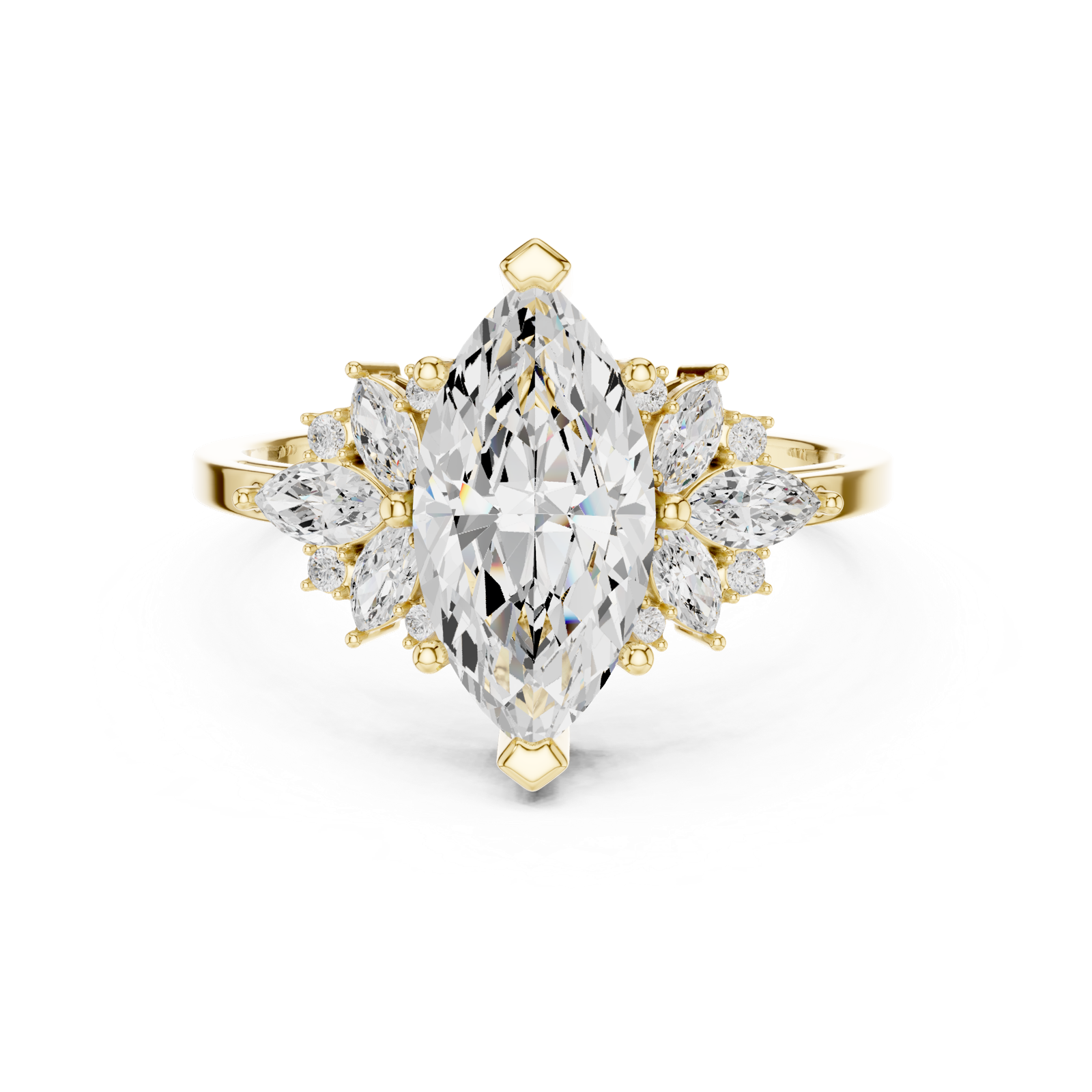 Gold Ring SBWR(56), Yellow Gold, view 4