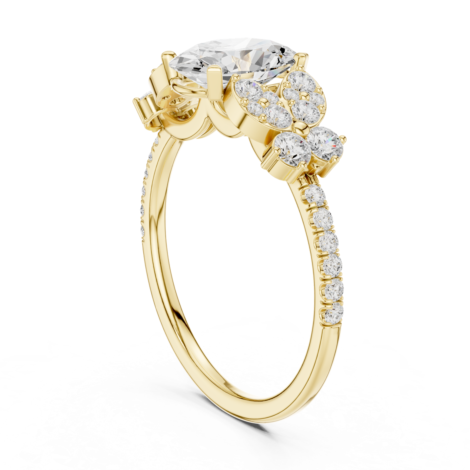 Gold Ring DDLR-1052, Yellow Gold