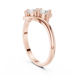 Gold Ring HLR-74, Rose Gold, view 1