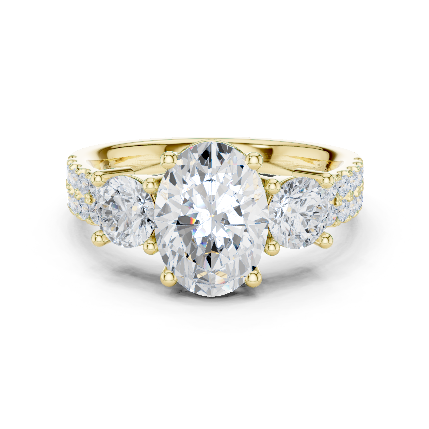 Gold Ring DDLR-718, Yellow Gold