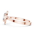 Gold Ring ALR-115, Rose Gold, view 3