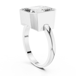 Gold Ring GR01, White Gold, view 1
