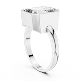 Gold Ring GR01, White Gold, view 1