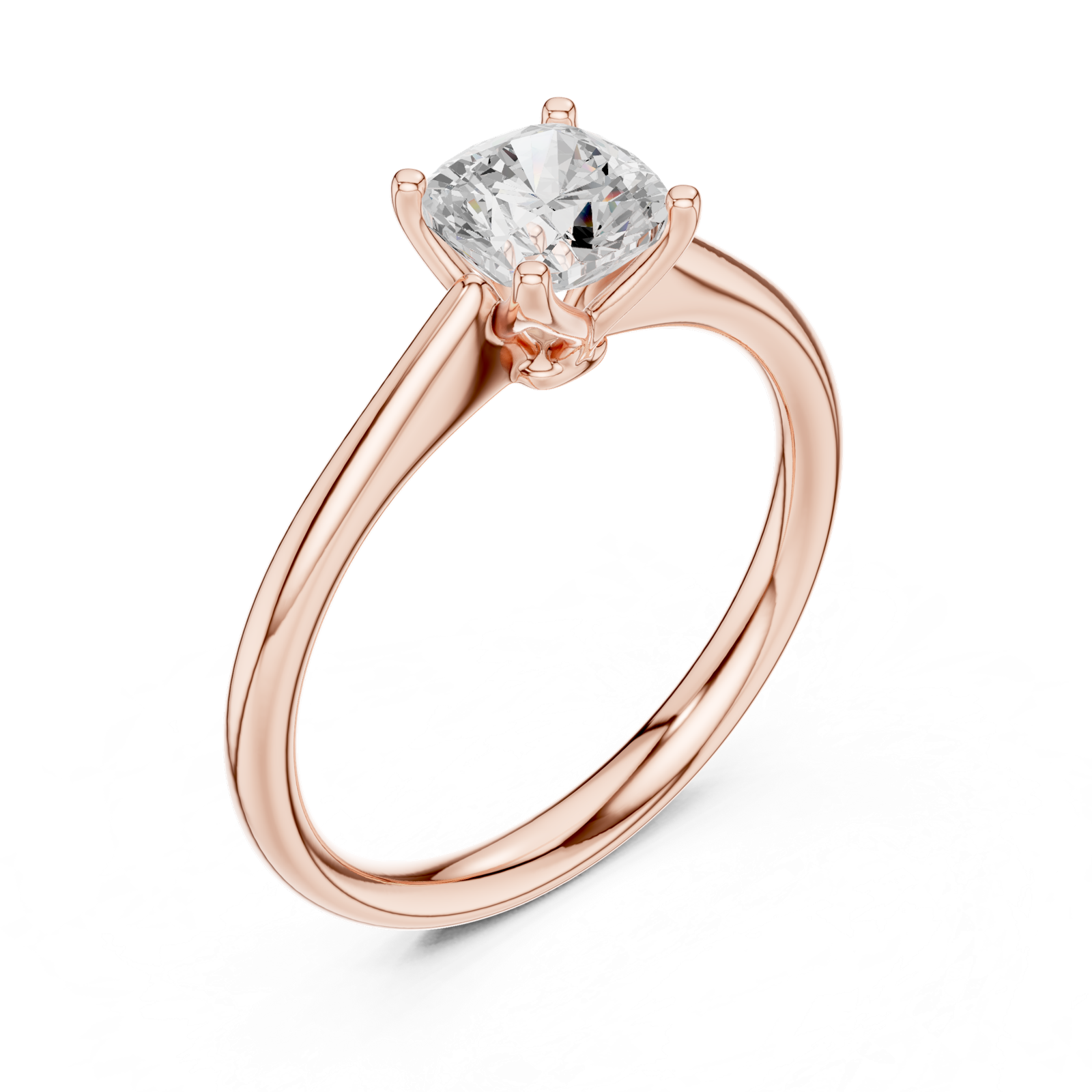 Gold Ring DDLR-797, Rose Gold, view 2