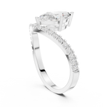 Gold Ring DDLR-1105, White Gold, view 1