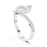 Gold Ring DDLR-1105, White Gold, view 1