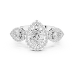 Gold Ring DDLR-317, White Gold, view 4