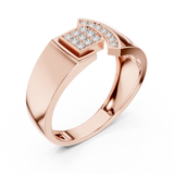 Gold Ring LR-01 (4), Rose Gold, view 2