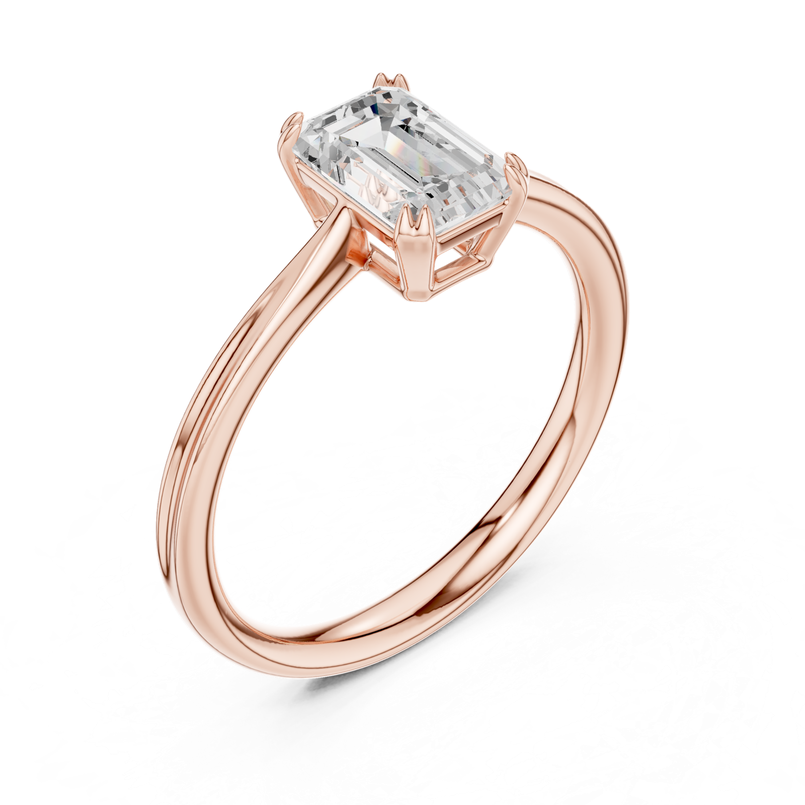 Gold Ring DDLR-802, Rose Gold, view 2