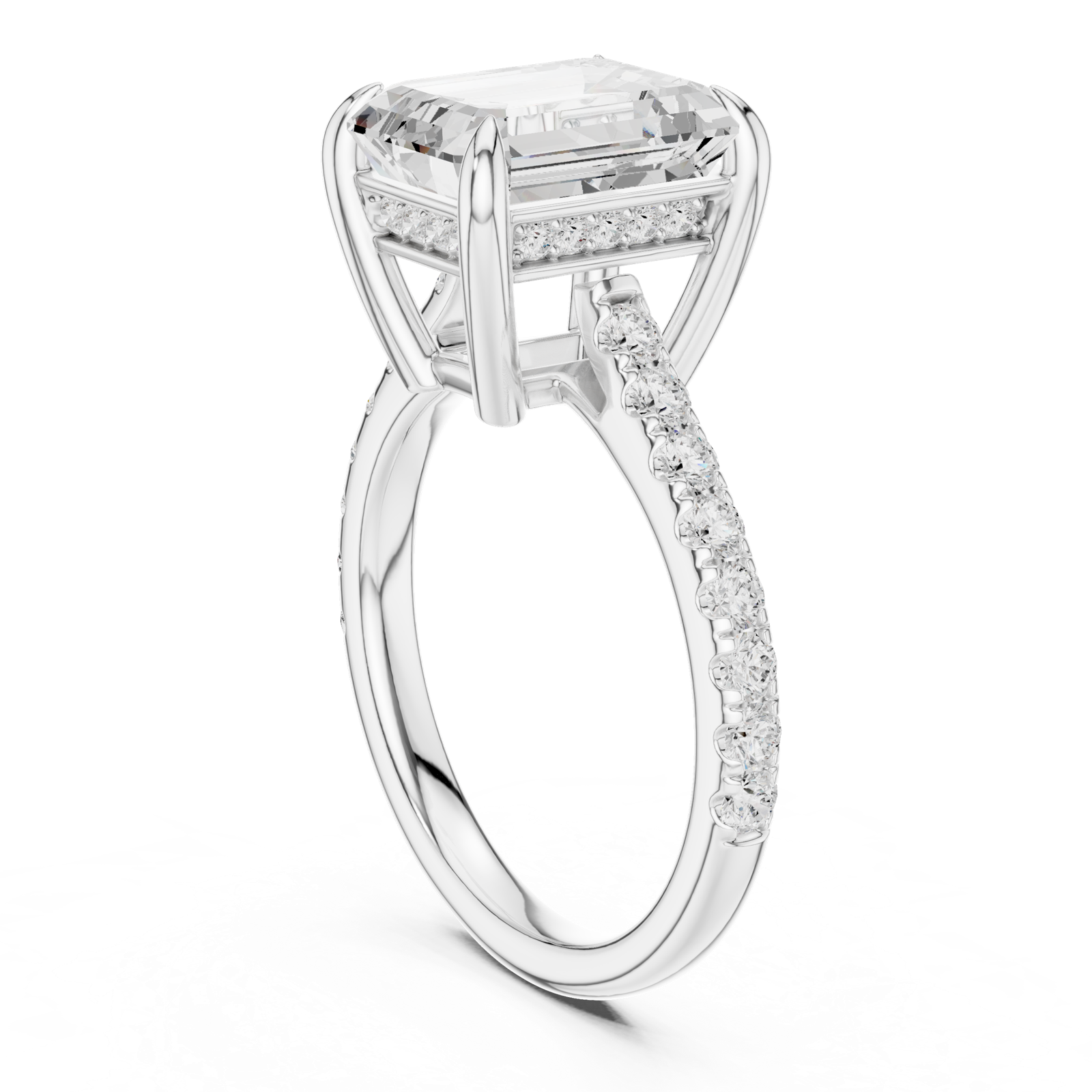 Gold Ring DDLR-1024, White Gold