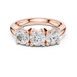 Gold Ring DDLR-611, Rose Gold, view 4