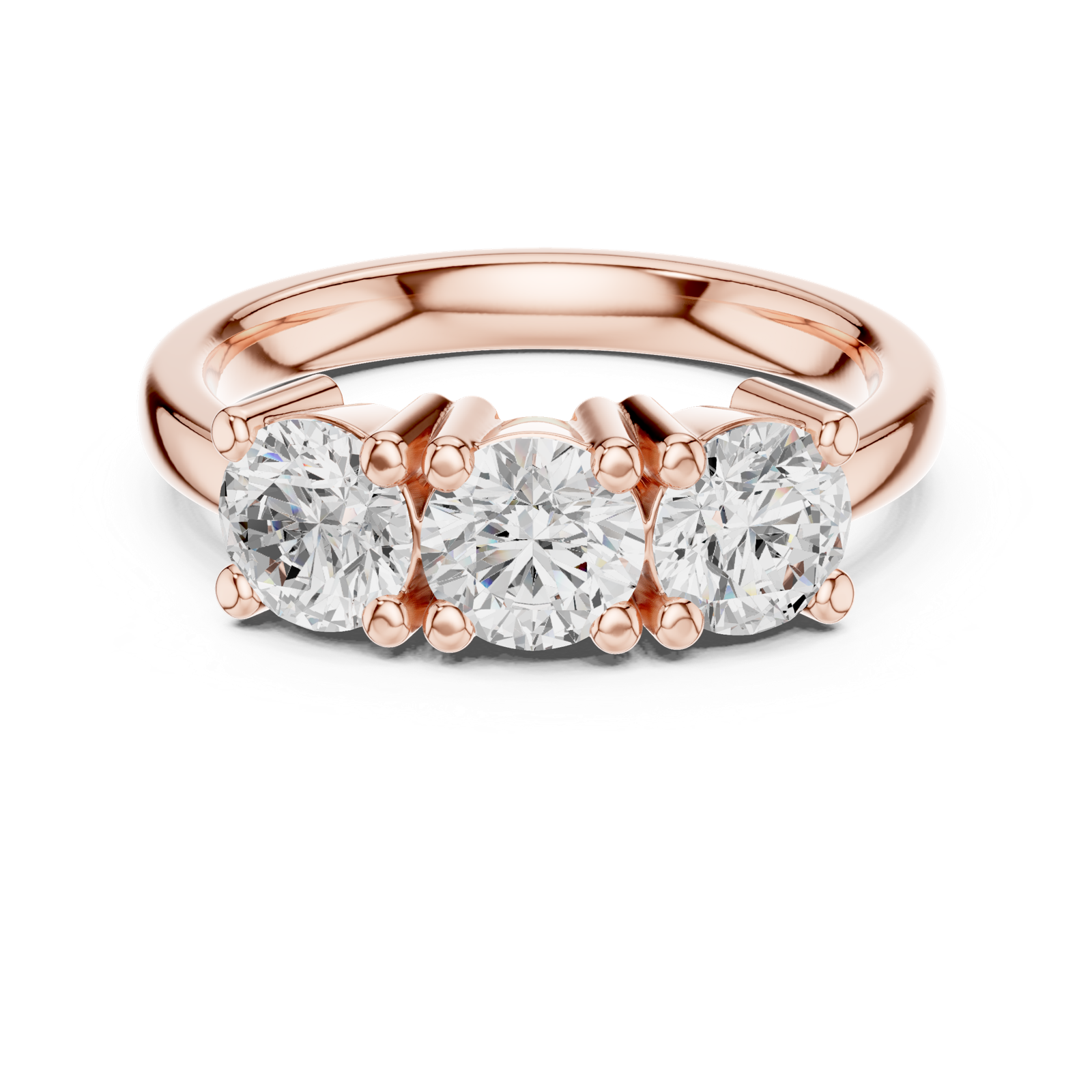Gold Ring DDLR-611, Rose Gold, view 4