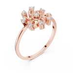 Gold Ring DDLR-635, Rose Gold, view 2