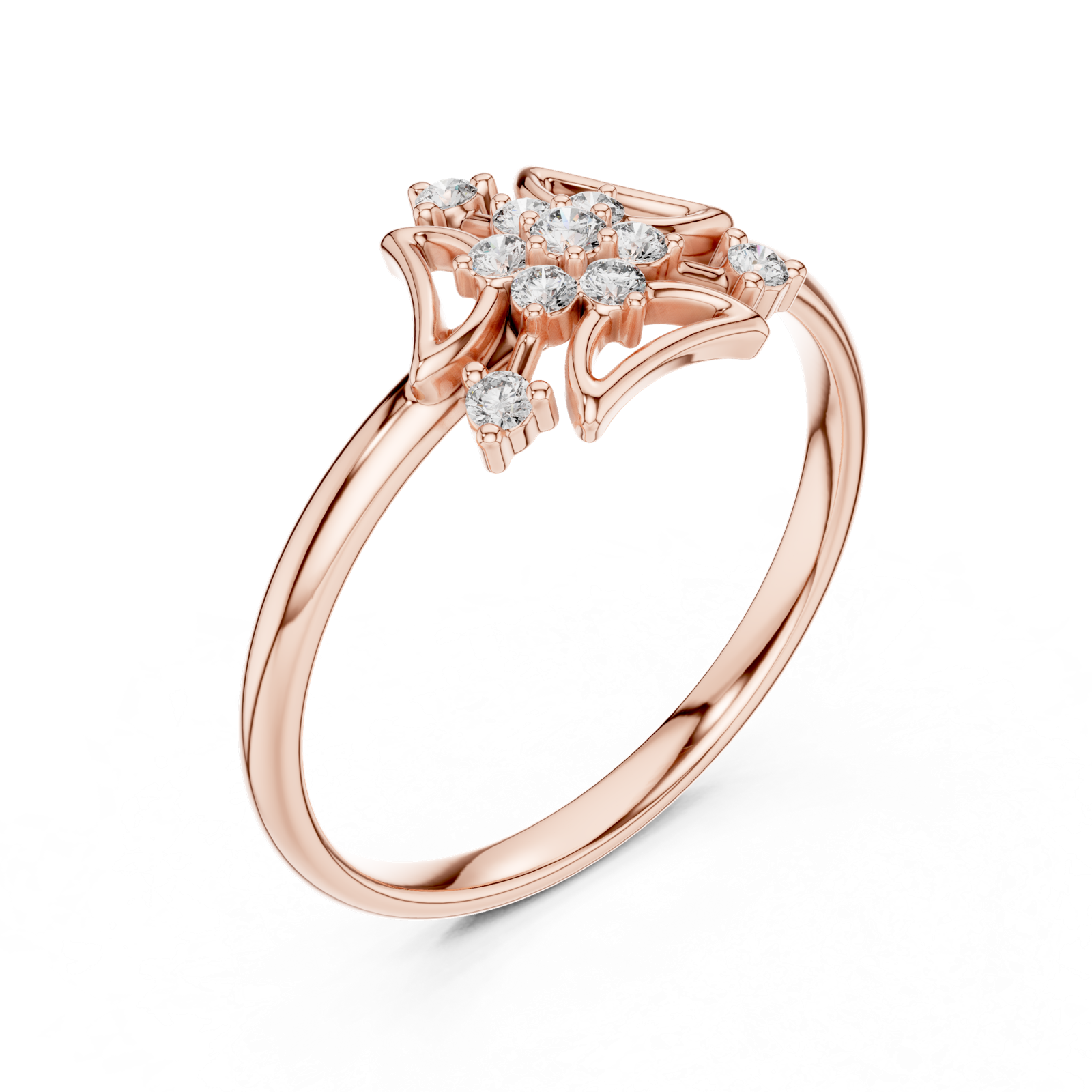 Gold Ring Ledis Ring, Rose Gold, view 2