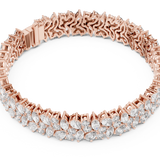 14K Solid Gold Lab Diamond Bracelet, Rose Gold, view 2