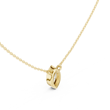 Gold Jewelry DDPS-001, Marquise center stone, Yellow Gold, view 2