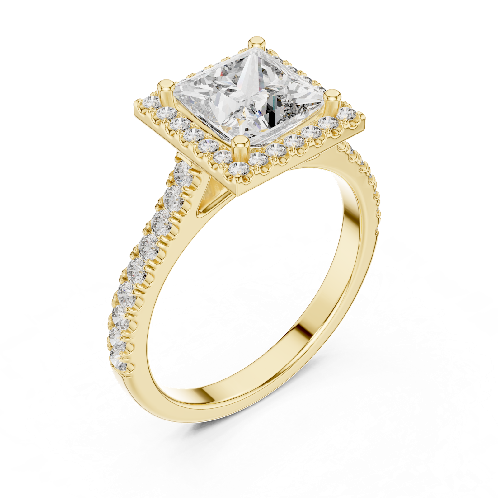 Gold Ring DDLR-154, Yellow Gold, view 2