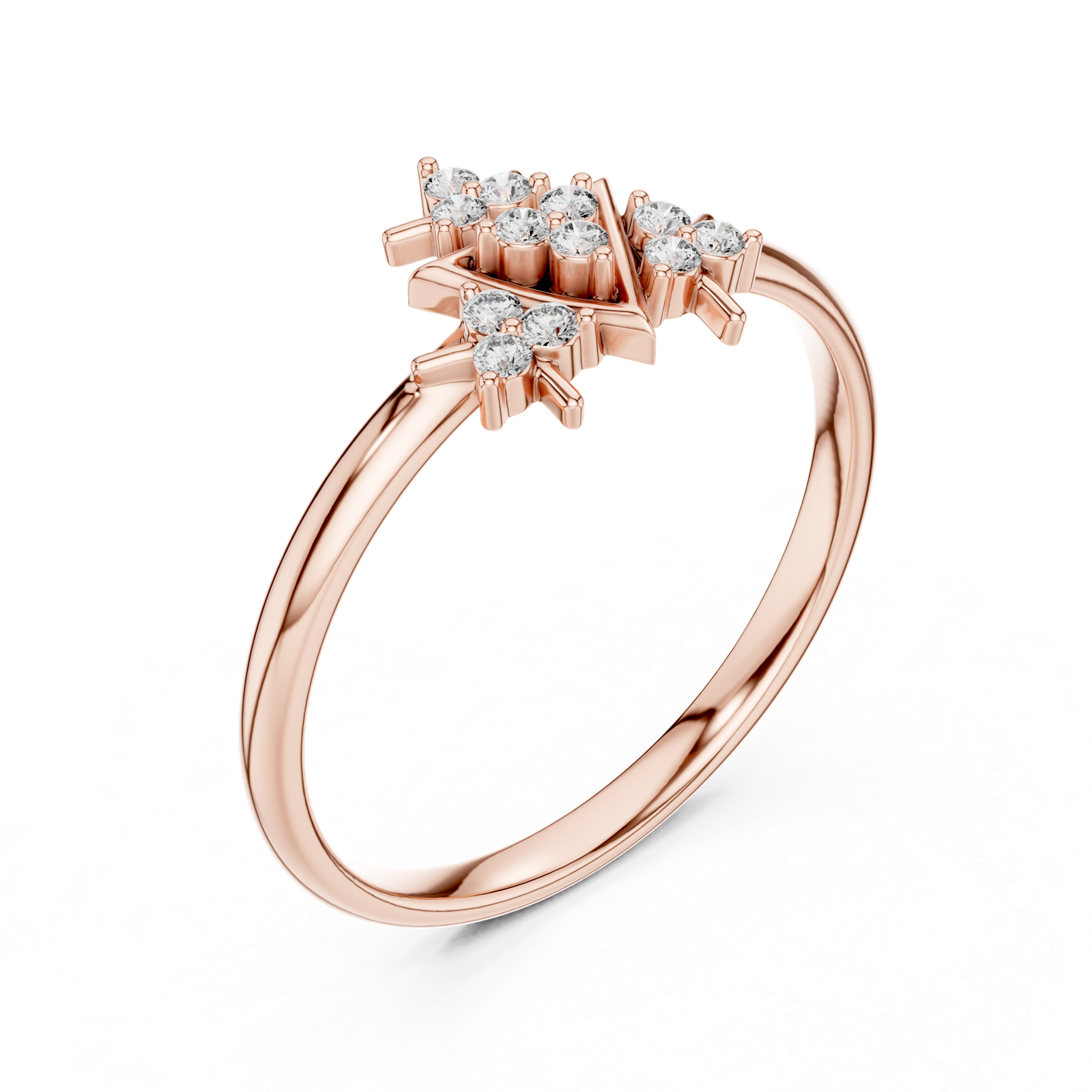 Gold Ring 1 (432), Rose Gold, view 2