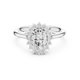 Gold Ring DDLR-698, White Gold, view 4