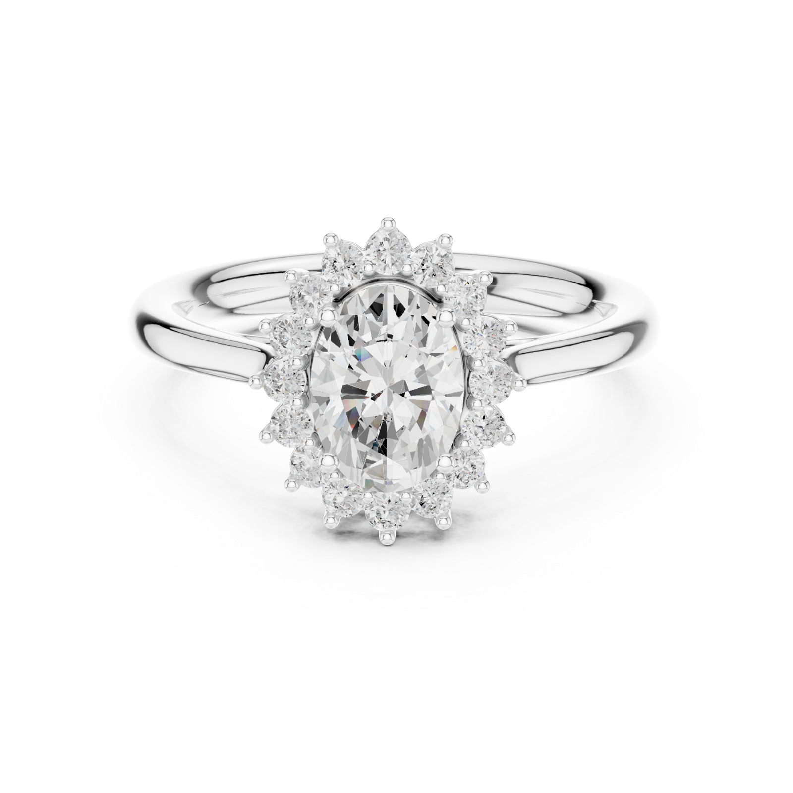 Gold Ring DDLR-698, White Gold, view 4