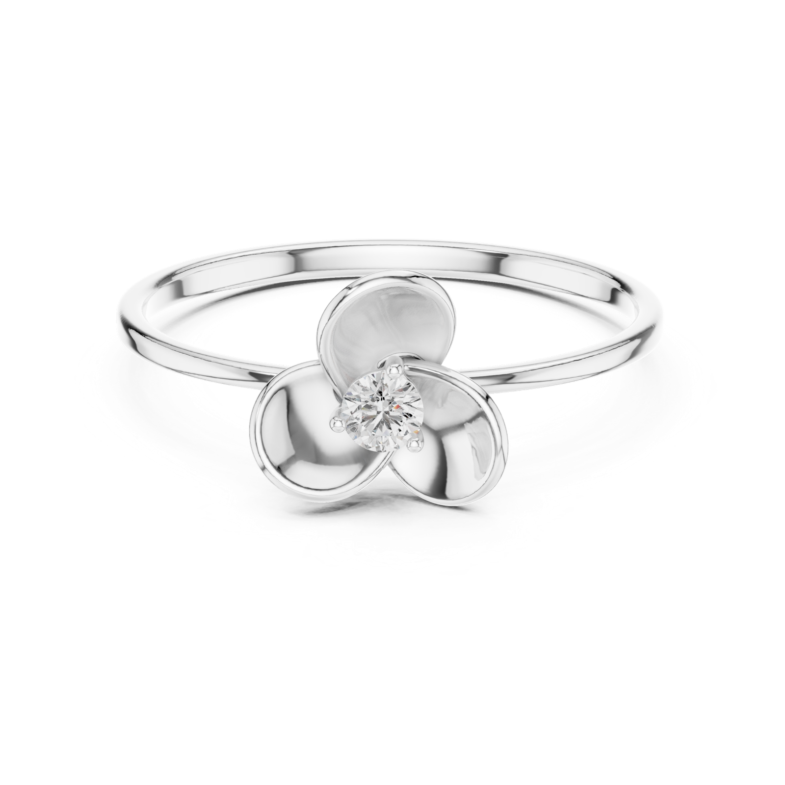 Gold Ring 1 (192), White Gold, view 4