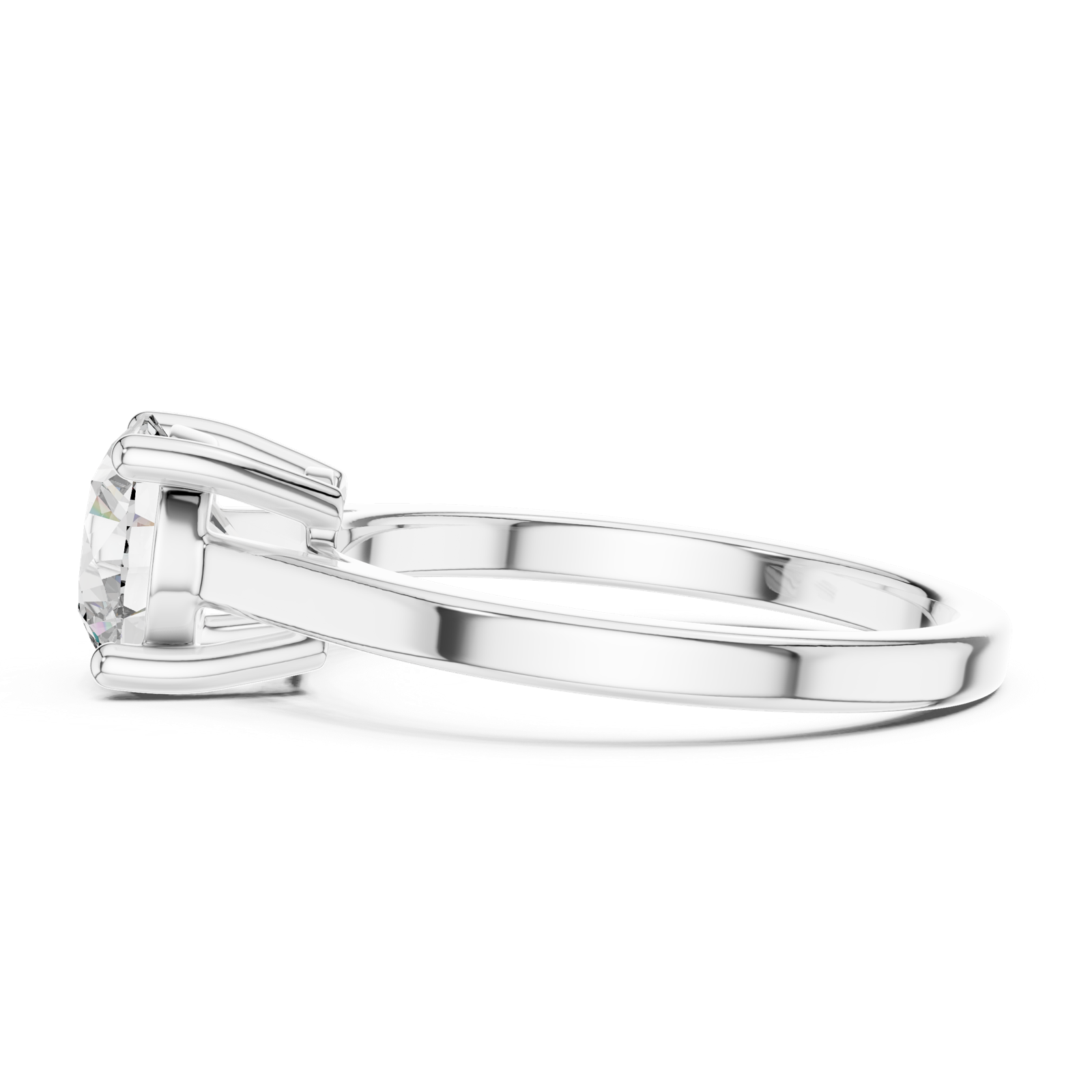 Gold Ring DDLR-066, White Gold, view 3