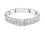 Gold Ring HLR-110, White Gold, view 4