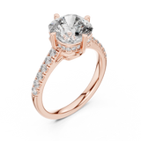 Gold Ring DDLR-162, Rose Gold, view 2