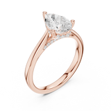 Gold Ring DDLR-987, Rose Gold, view 2