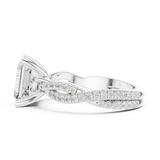 Gold Ring DDLR-281, White Gold, view 3