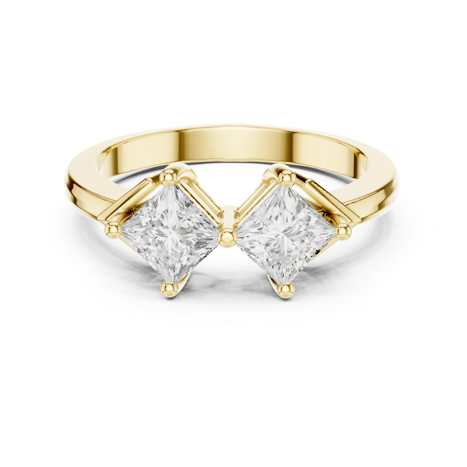 Gold Ring DDLR-484, Yellow Gold, view 4