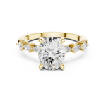 Gold Ring DDLR-1005, Yellow Gold, view 4