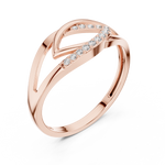 Gold Ring 1 (183), Rose Gold, view 2