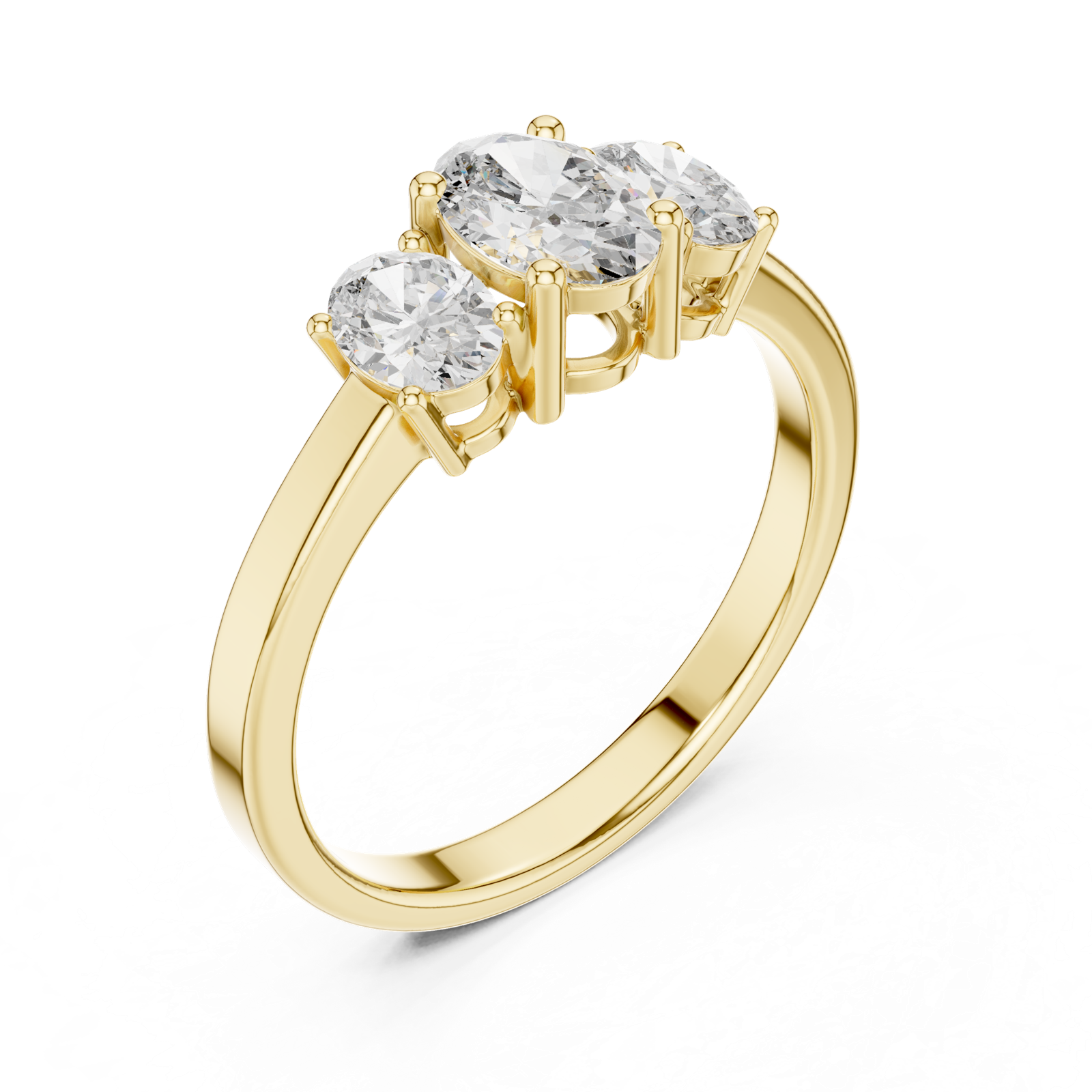 Gold Ring ALR-29, Yellow Gold, view 2